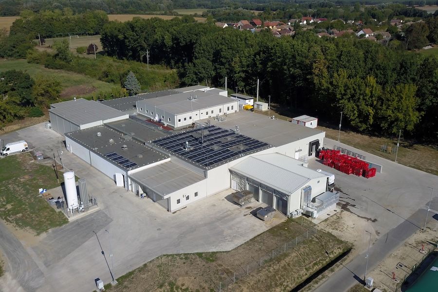 A Vivafarm lábodi üzeme madártávlatból